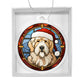 Dog Stained Glass Christmas Design 025 - Acrylic Ornament
