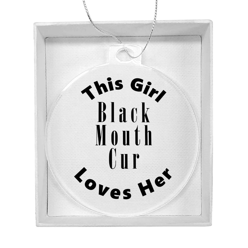 Black Mouth Cur - Acrylic Ornament