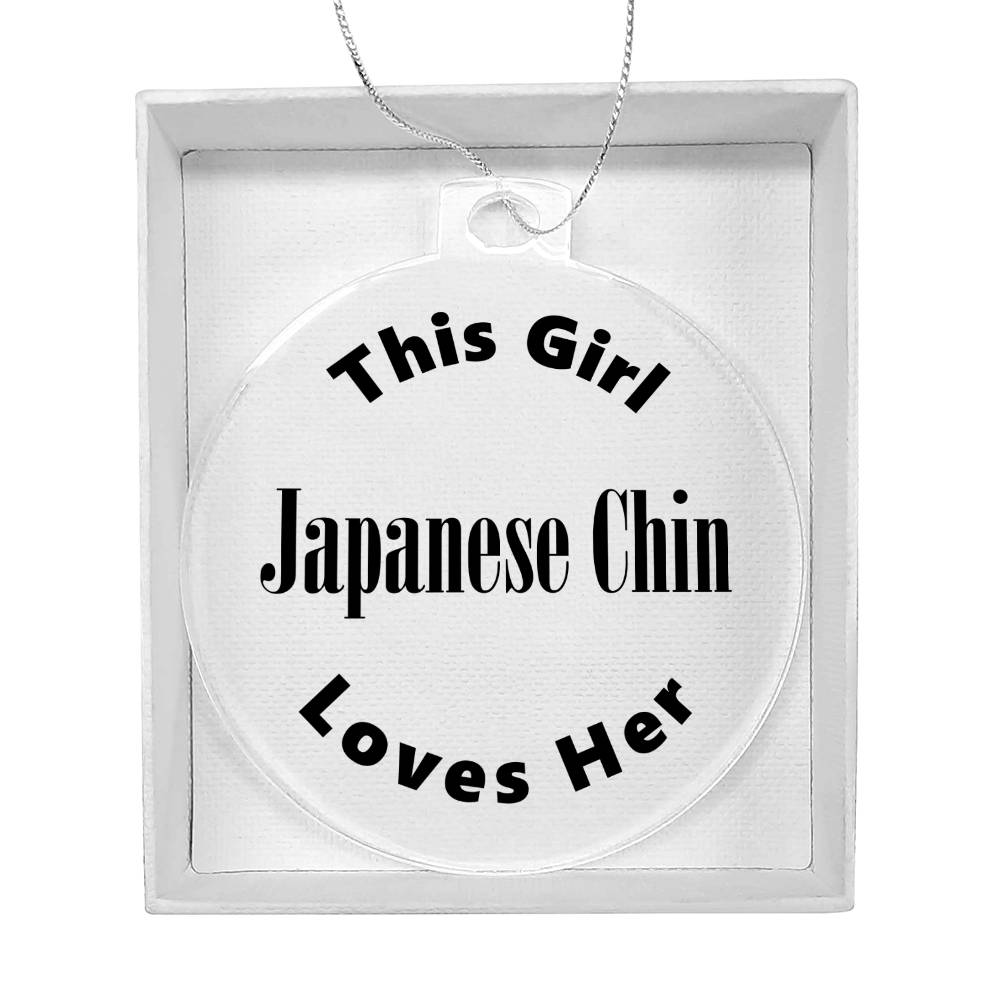 Japanese Chin - Acrylic Ornament