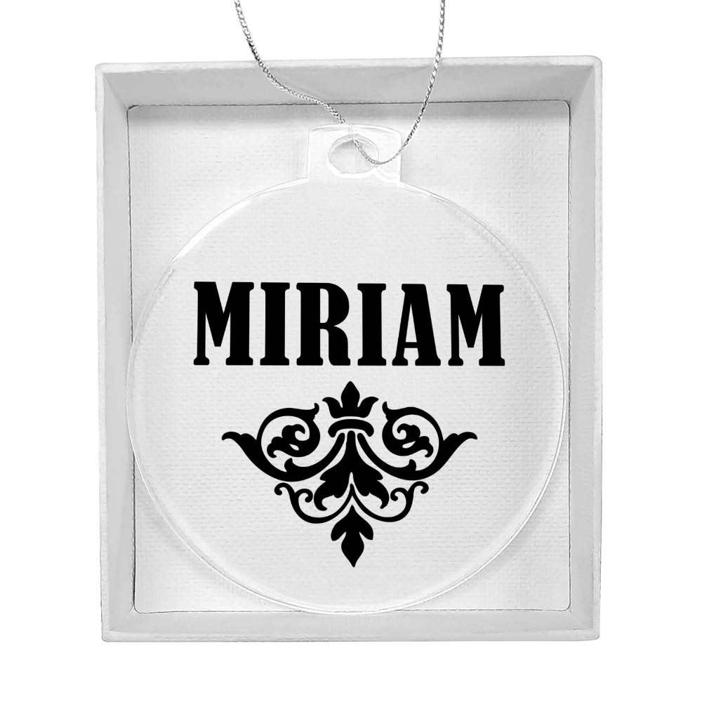 Miriam v01 - Acrylic Ornament