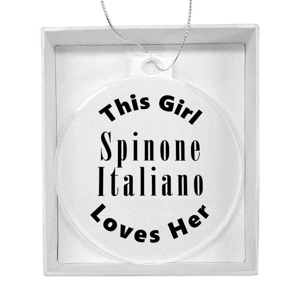 Spinone Italiano - Acrylic Ornament