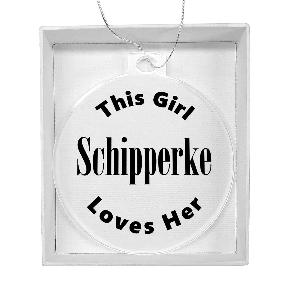 Schipperke - Acrylic Ornament