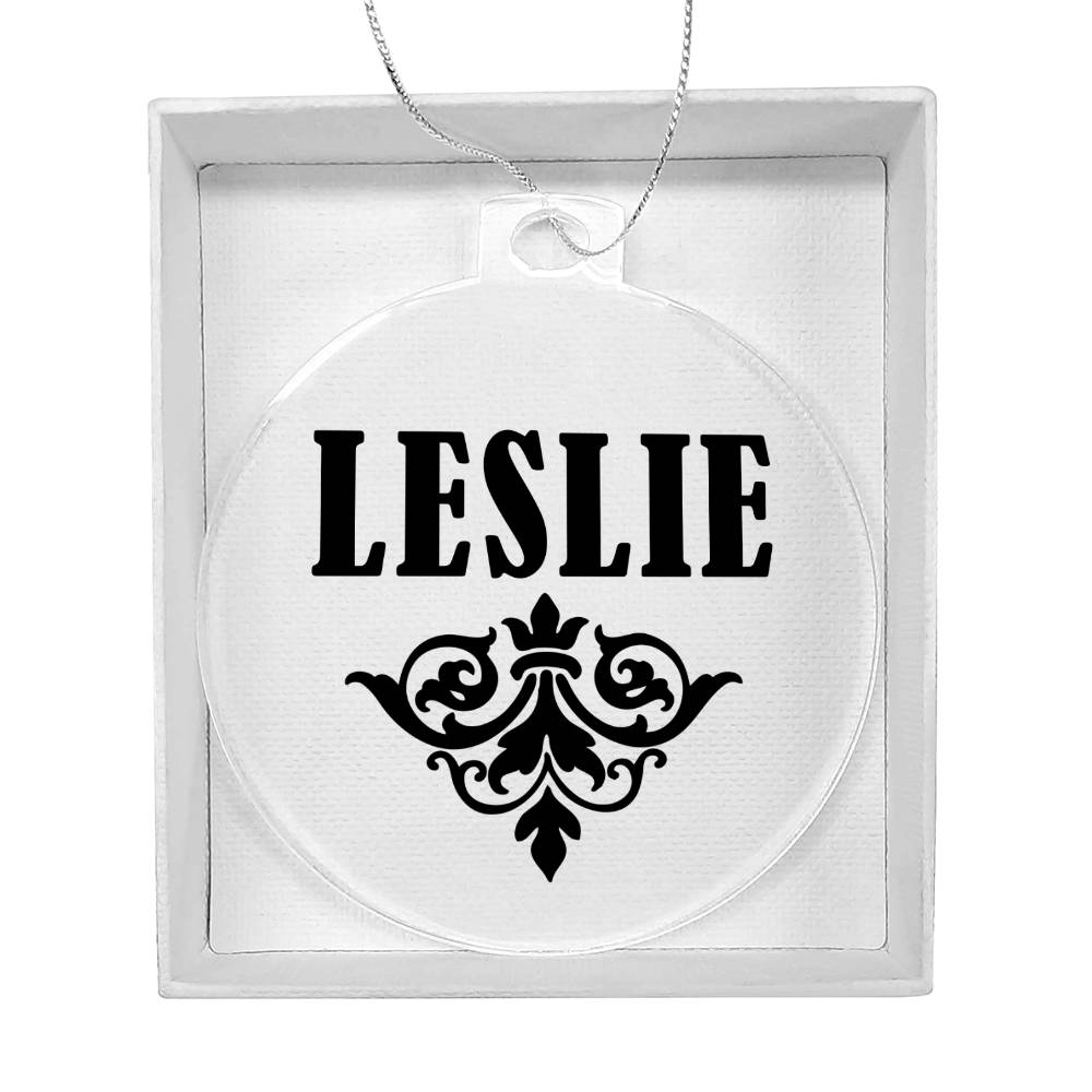 Leslie v01 - Acrylic Ornament