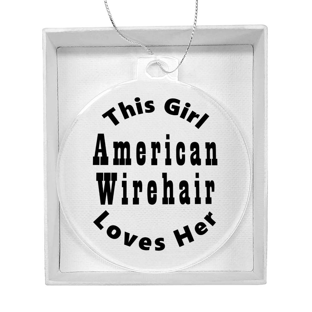 American Wirehair - Acrylic Ornament