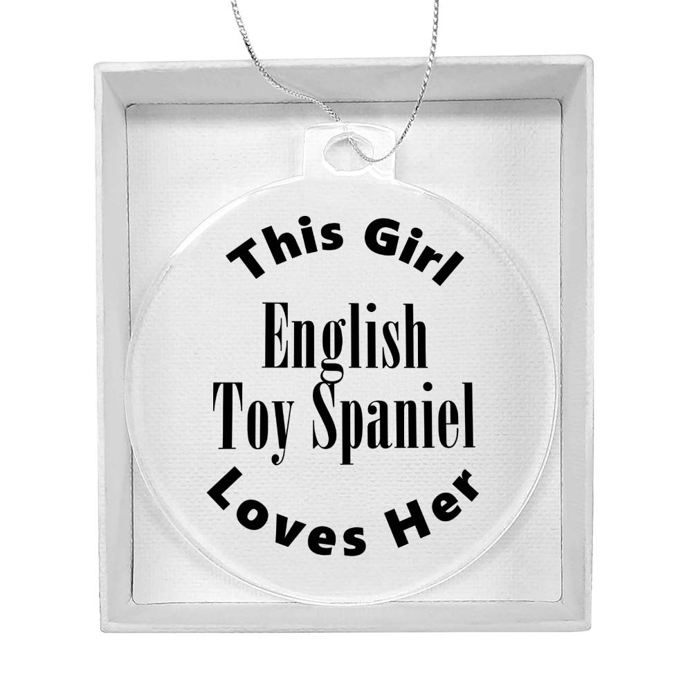 English Toy Spaniel - Acrylic Ornament