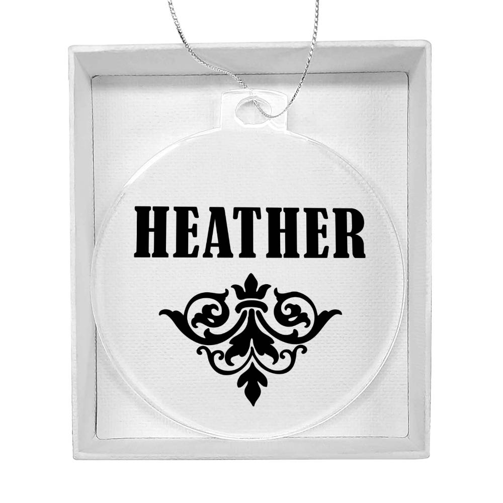 Heather v01 - Acrylic Ornament