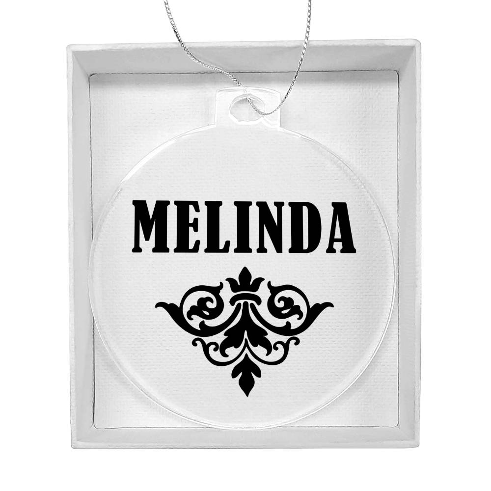 Melinda v01 - Acrylic Ornament