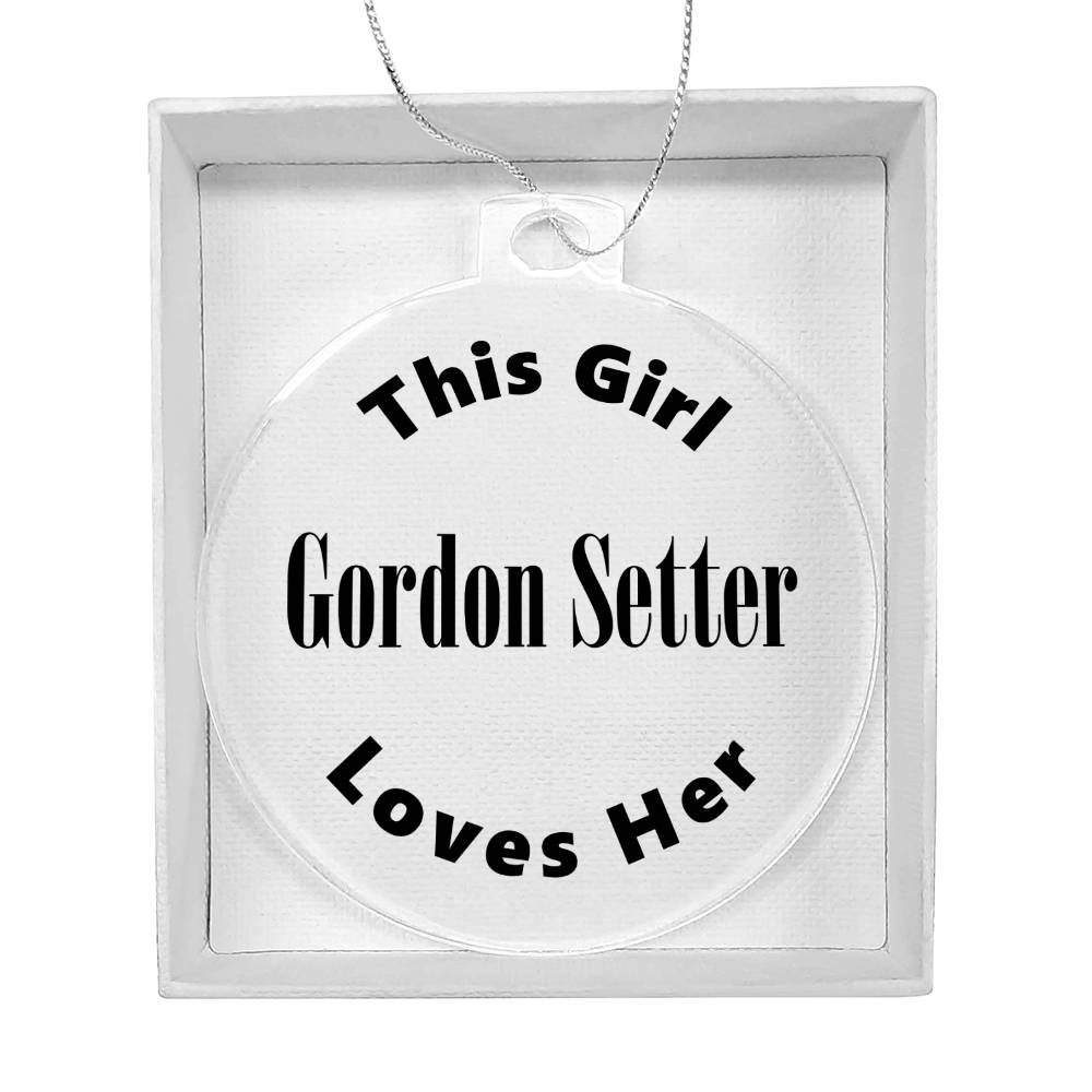 Gordon Setter - Acrylic Ornament