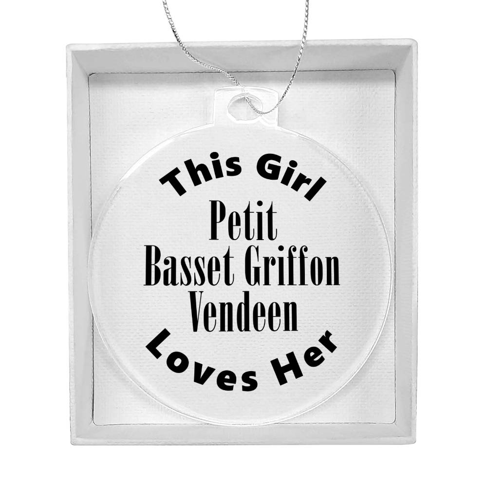 Petit Basset Griffon Vendeen - Acrylic Ornament