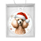 Christmas Dog - Poodle - Acrylic Ornament
