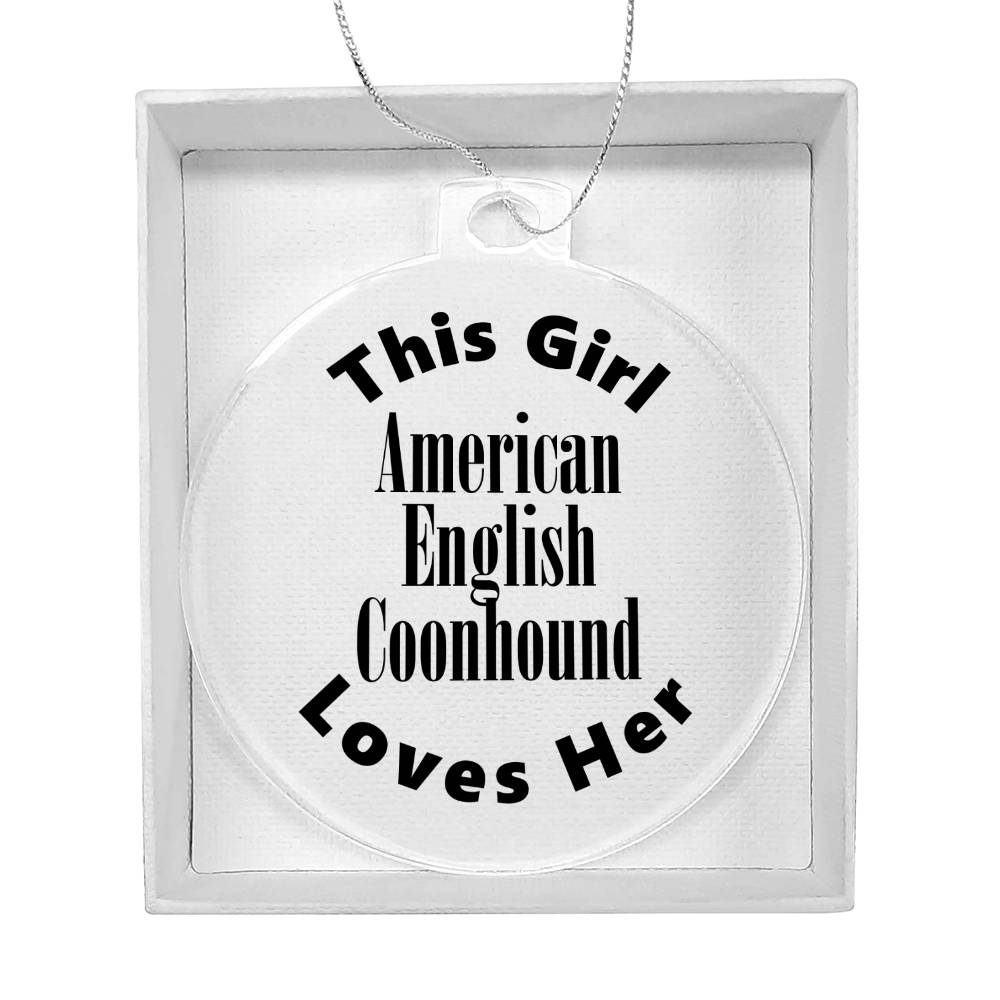 American English Coonhound - Acrylic Ornament