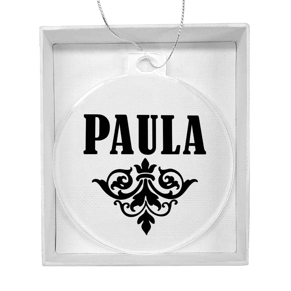Paula v01 - Acrylic Ornament