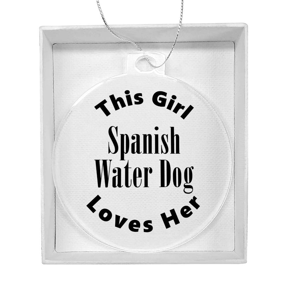 Spanish Water Dog - Acrylic Ornament