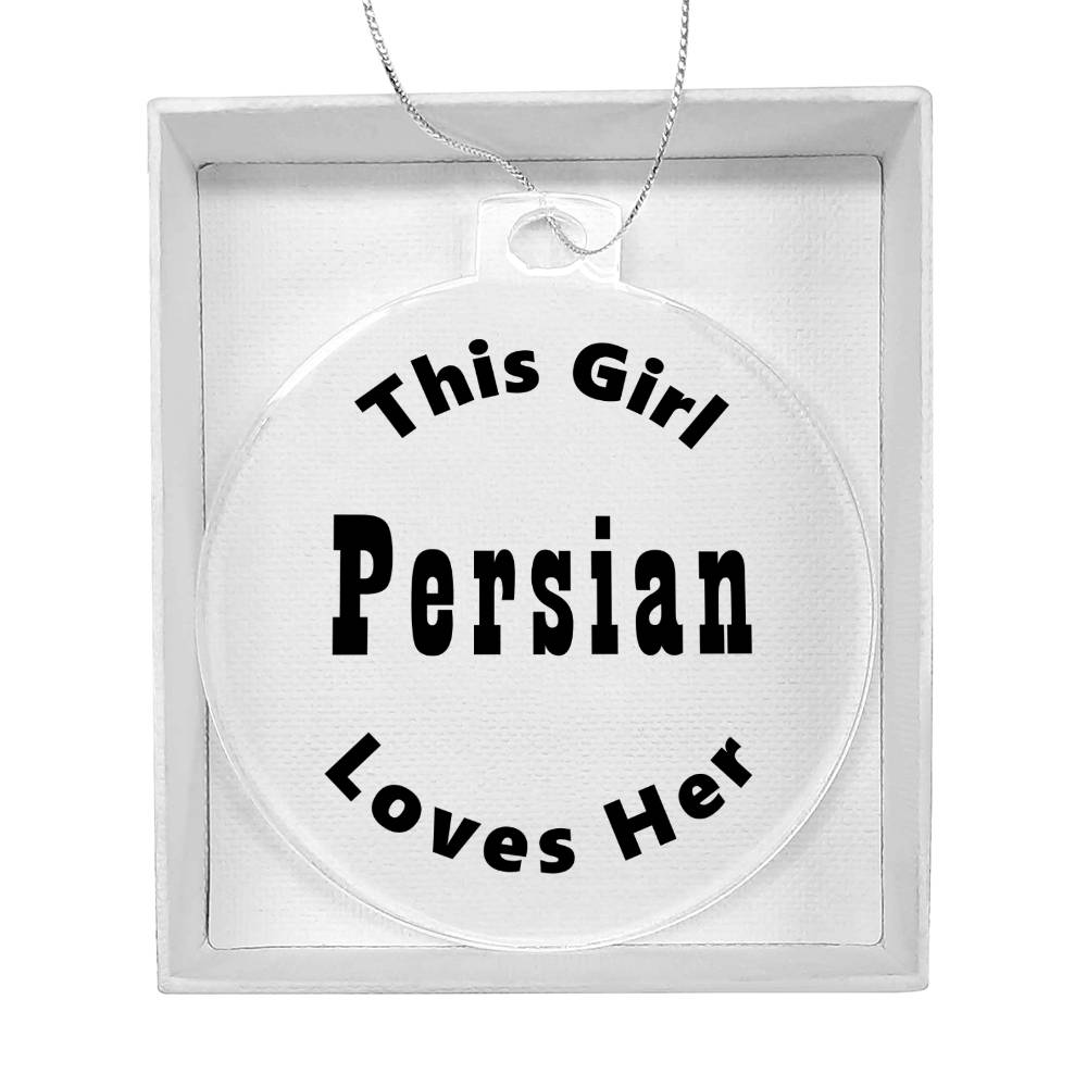 Persian - Acrylic Ornament