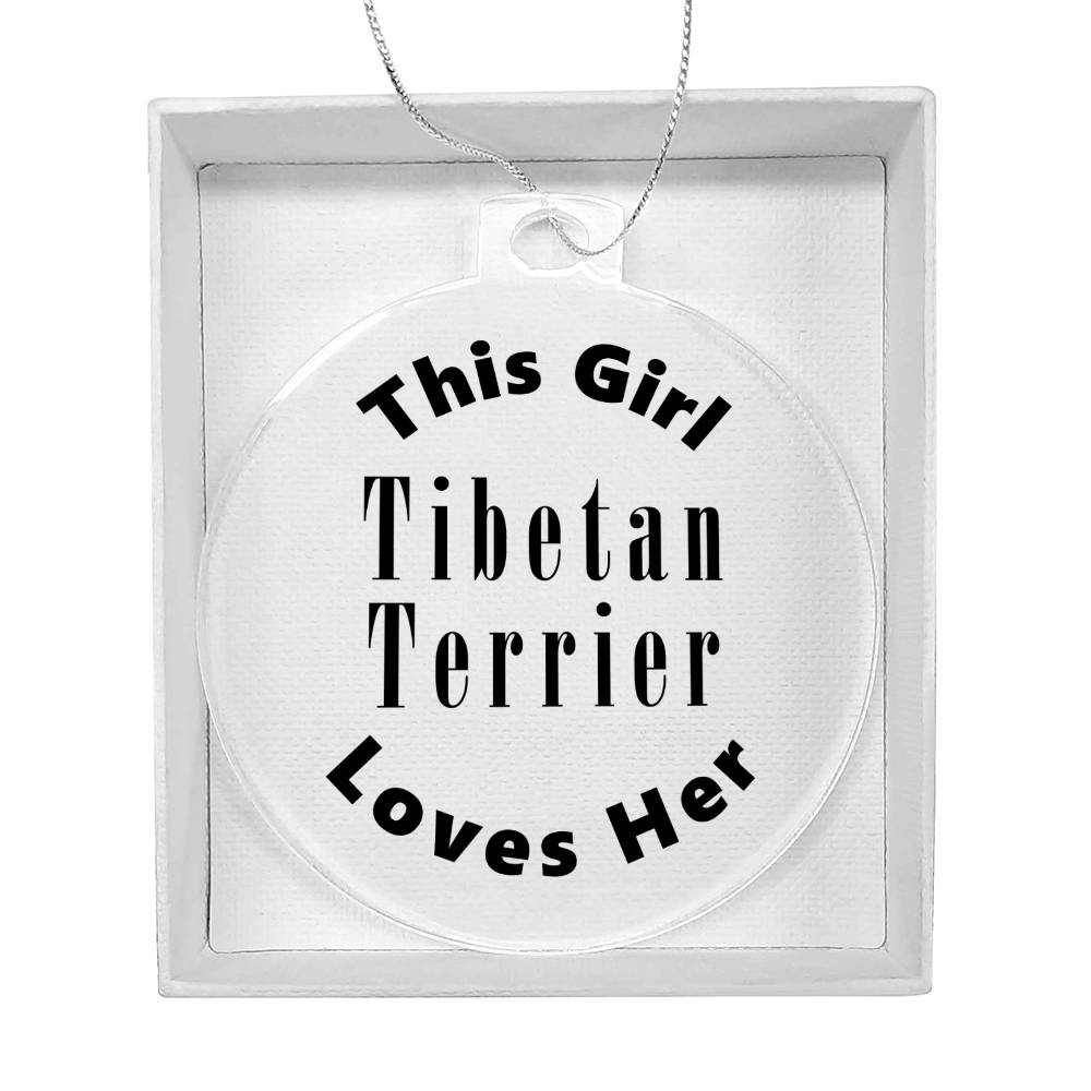 Tibetan Terrier - Acrylic Ornament