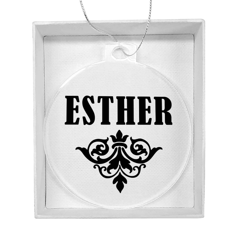 Esther v01 - Acrylic Ornament