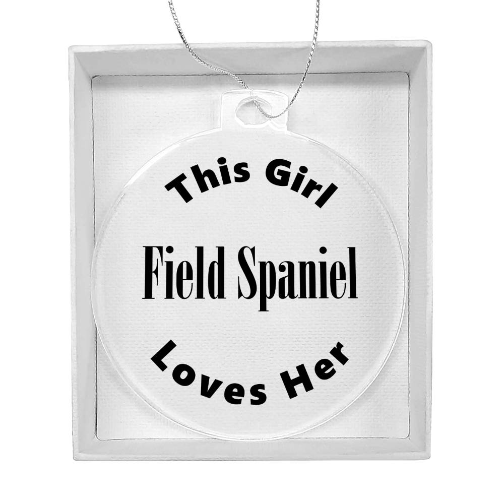 Field Spaniel - Acrylic Ornament
