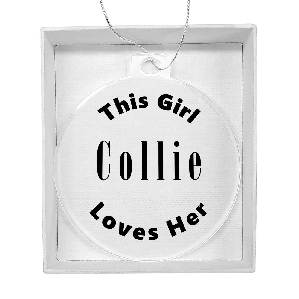 Collie - Acrylic Ornament