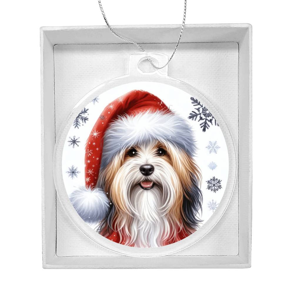 Christmas Dog - Havanese - Acrylic Ornament