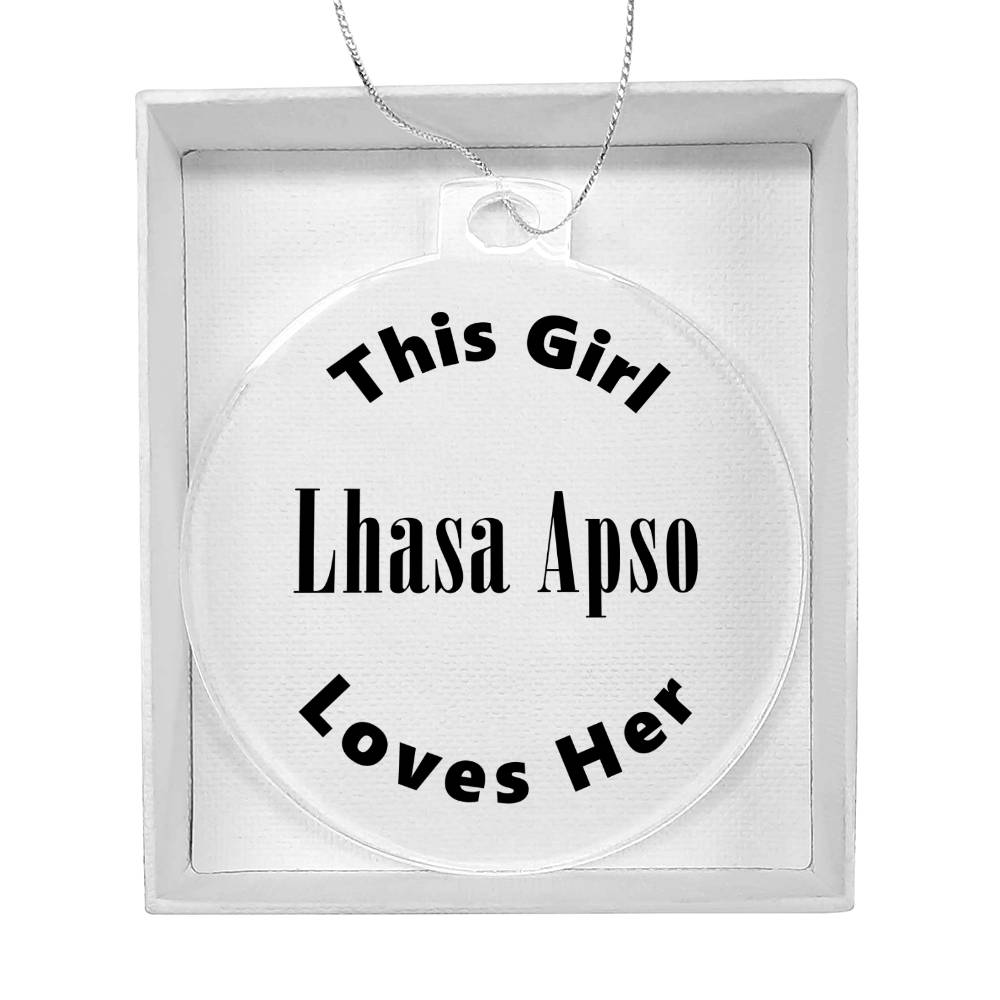 Lhasa Apso - Acrylic Ornament