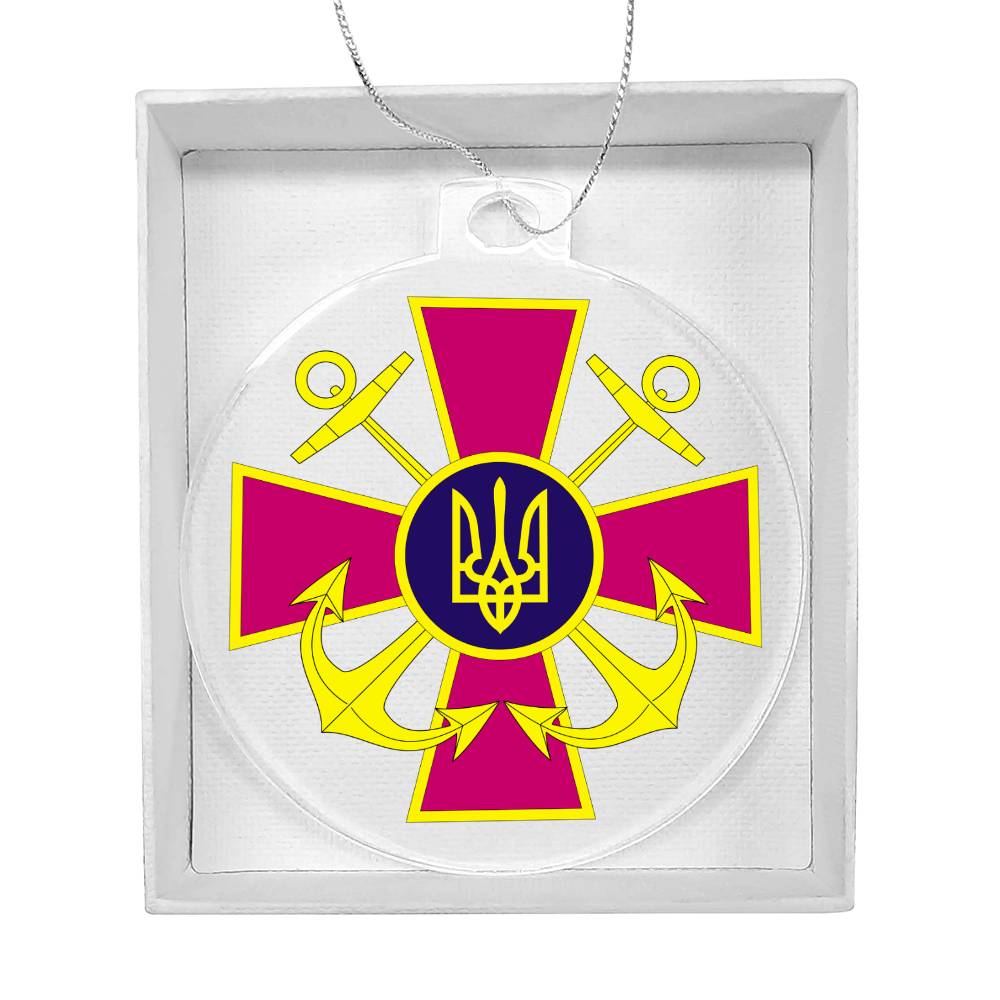 Ukrainian Naval Forces - Acrylic Ornament