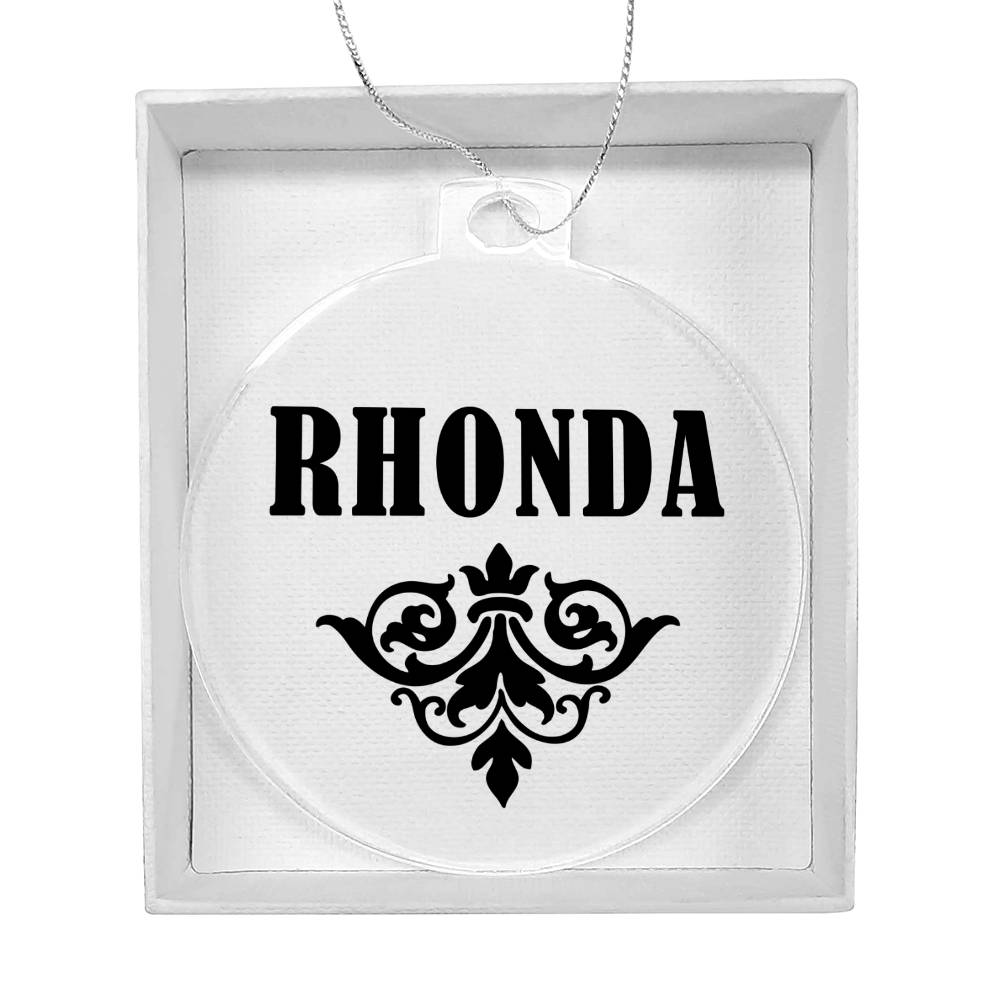 Rhonda v01 - Acrylic Ornament