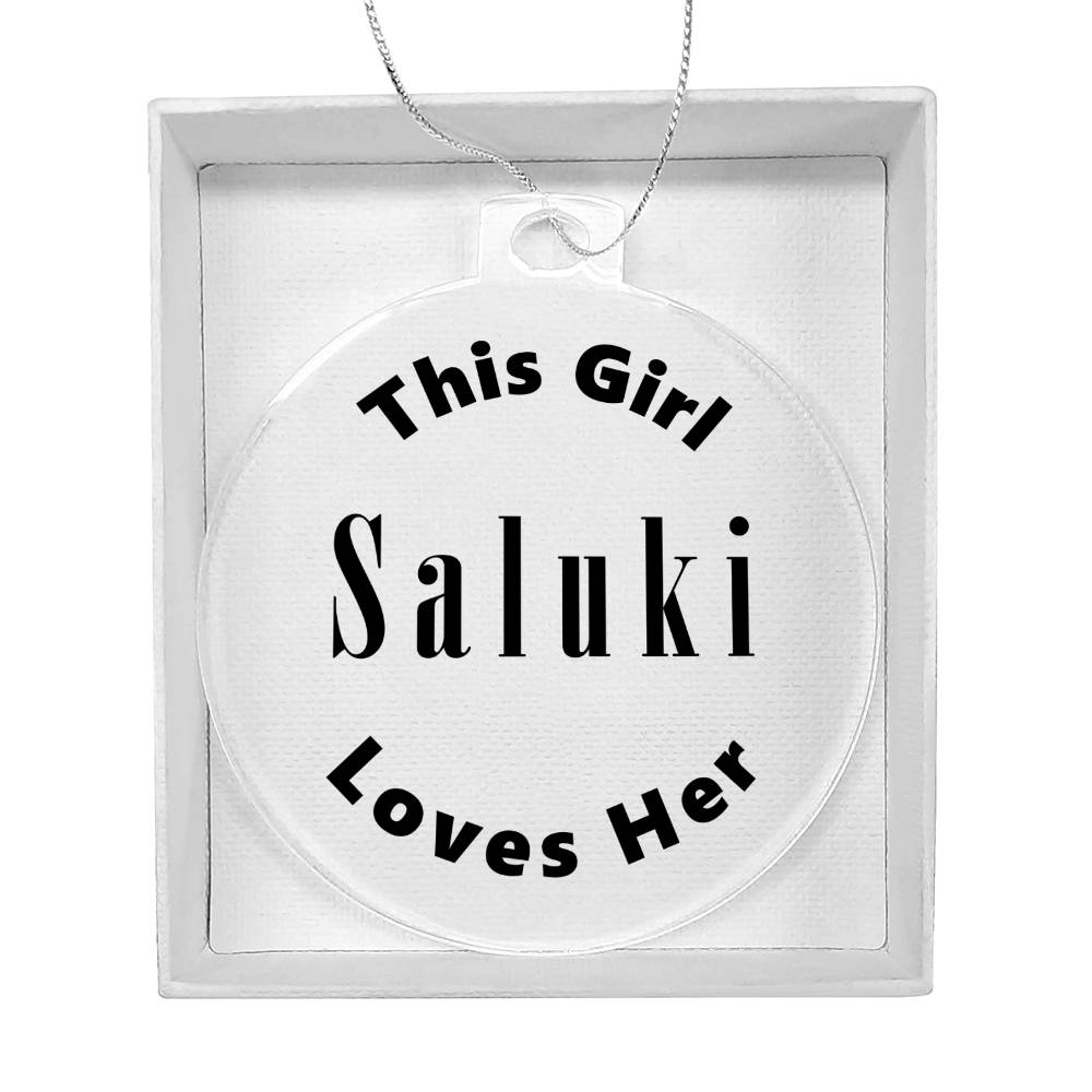 Saluki - Acrylic Ornament