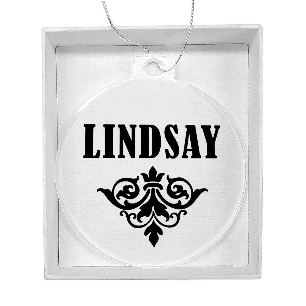 Lindsay v01 - Acrylic Ornament