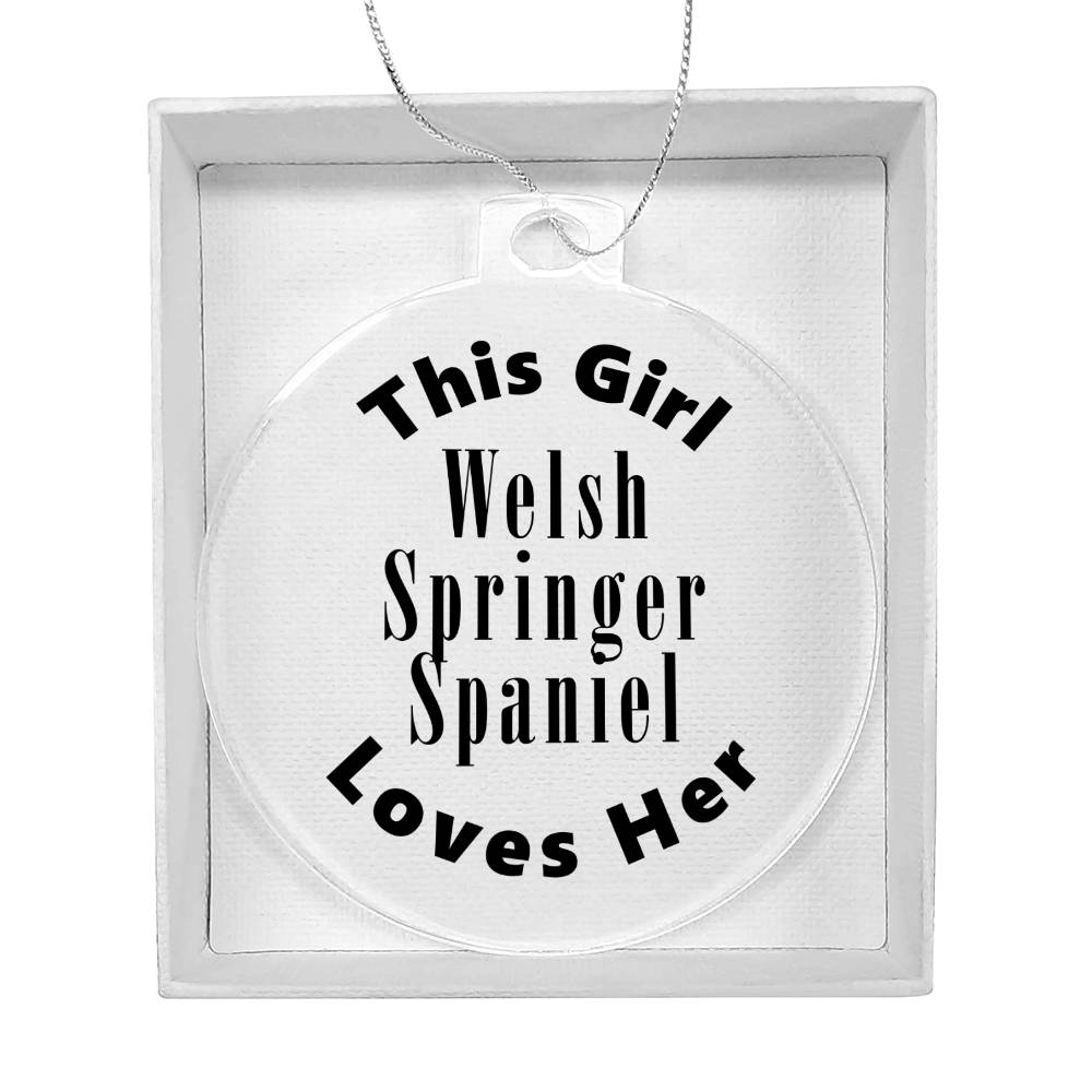 Welsh Springer Spaniel - Acrylic Ornament
