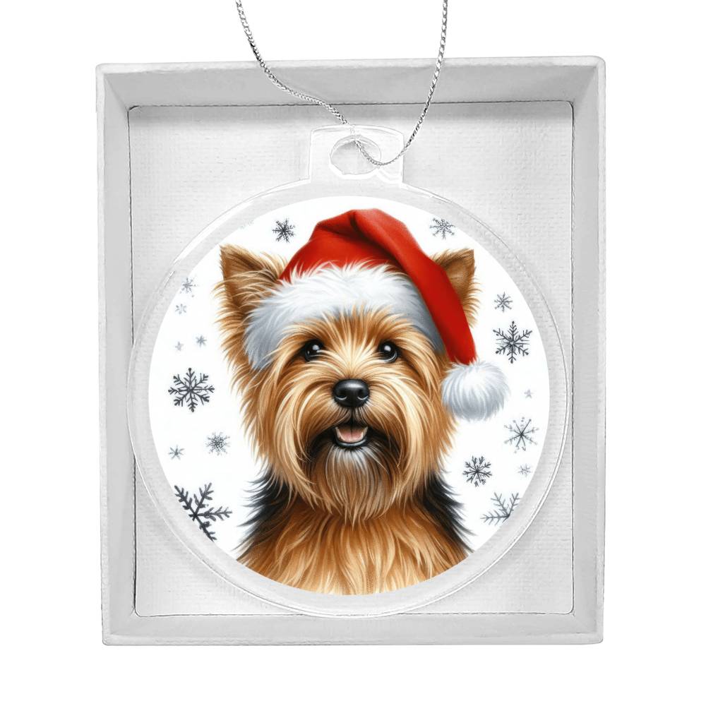 Christmas Dog - Norfolk Terrier - Acrylic Ornament