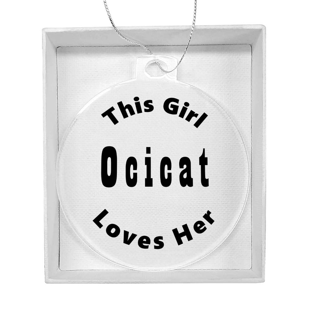 Ocicat - Acrylic Ornament