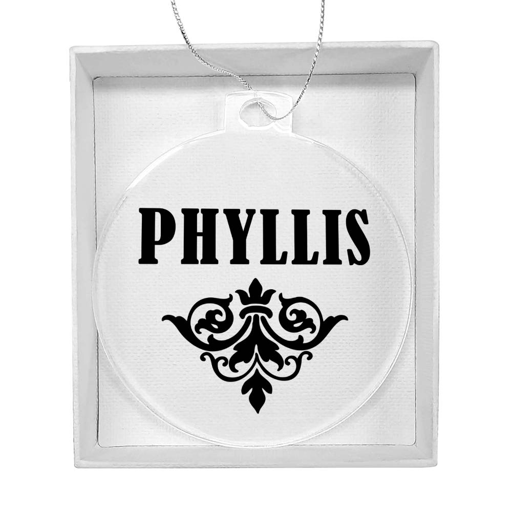 Phyllis v01 - Acrylic Ornament