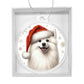 Christmas Dog - American Eskimo - Acrylic Ornament