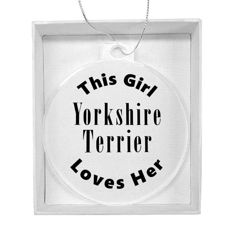 Yorkshire Terrier - Acrylic Ornament