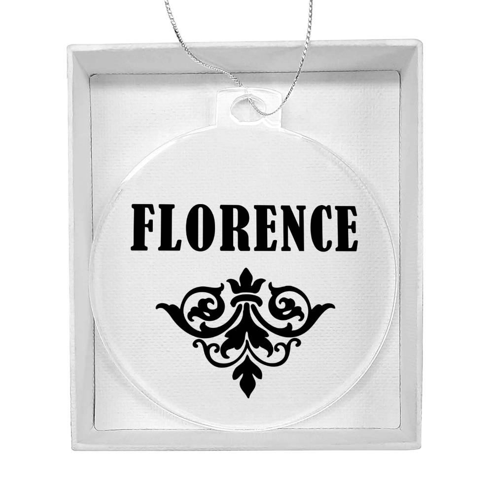 Florence v01 - Acrylic Ornament