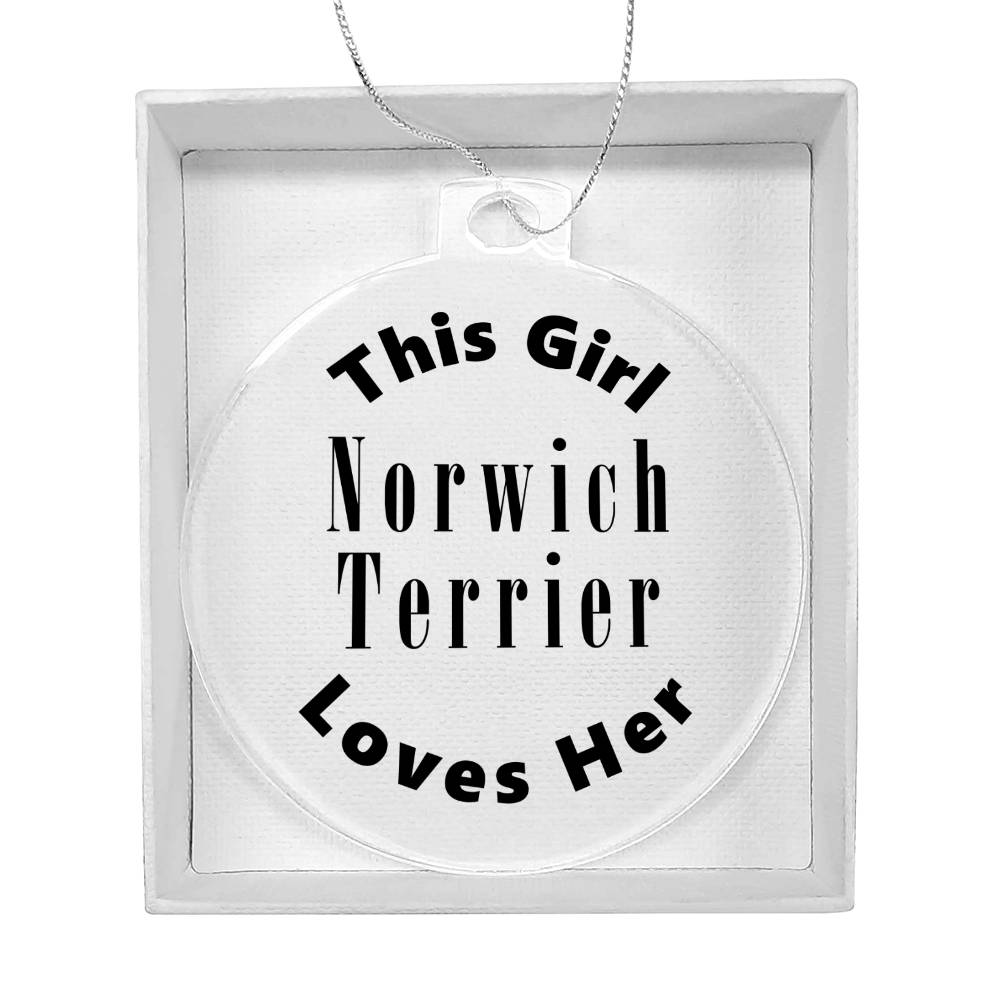 Norwich Terrier - Acrylic Ornament