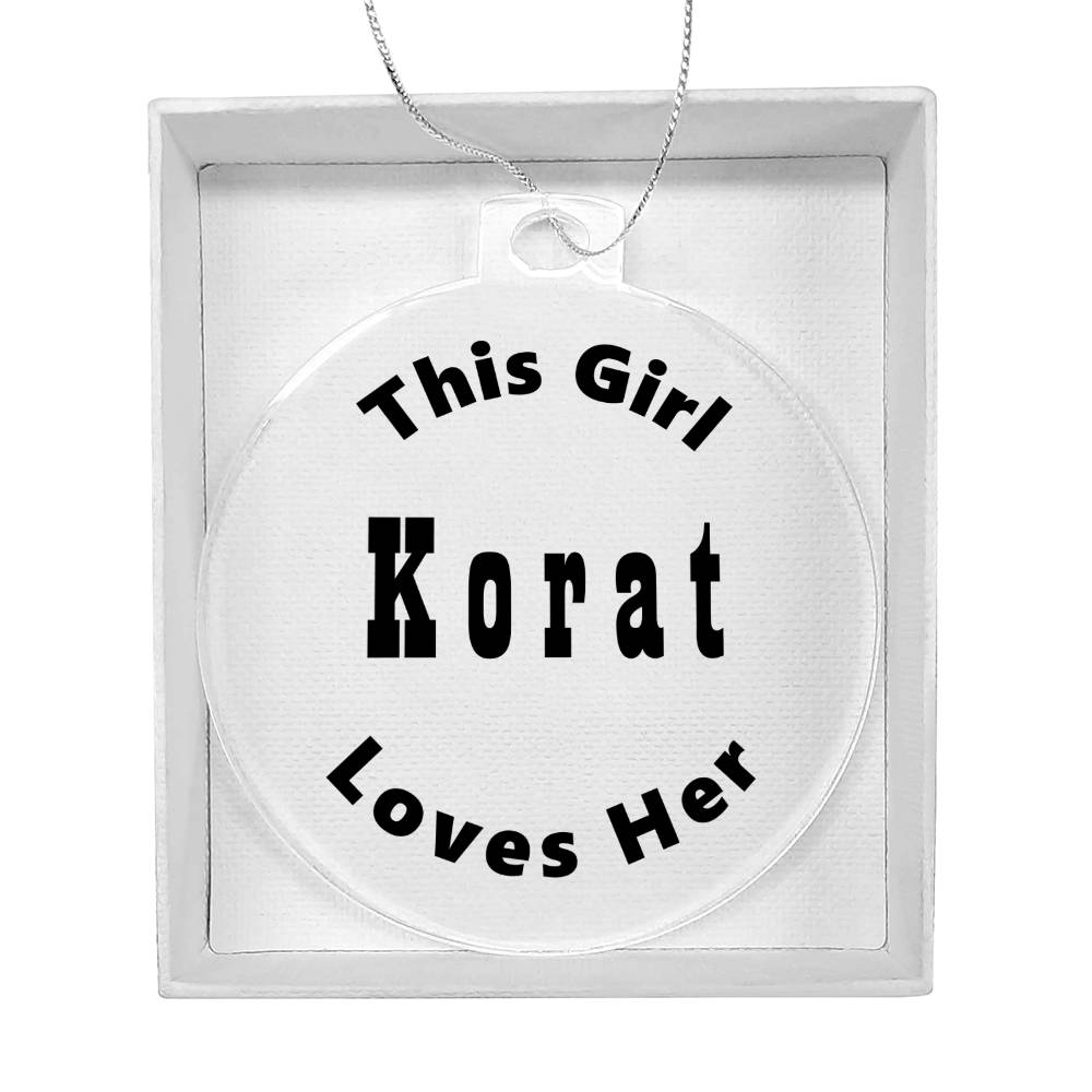 Korat - Acrylic Ornament