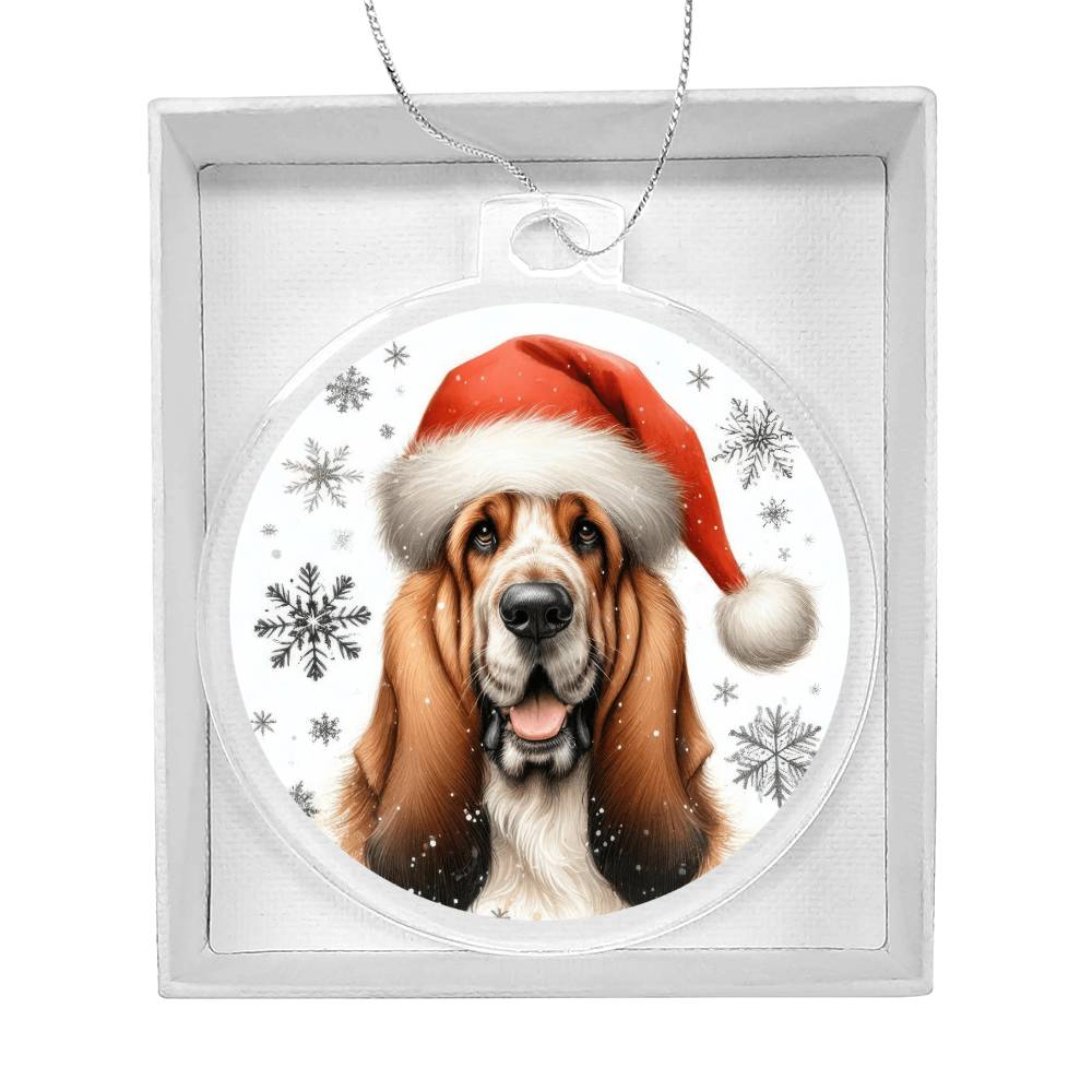 Christmas Dog - Grand Basset Griffon Vendeen - Acrylic Ornament