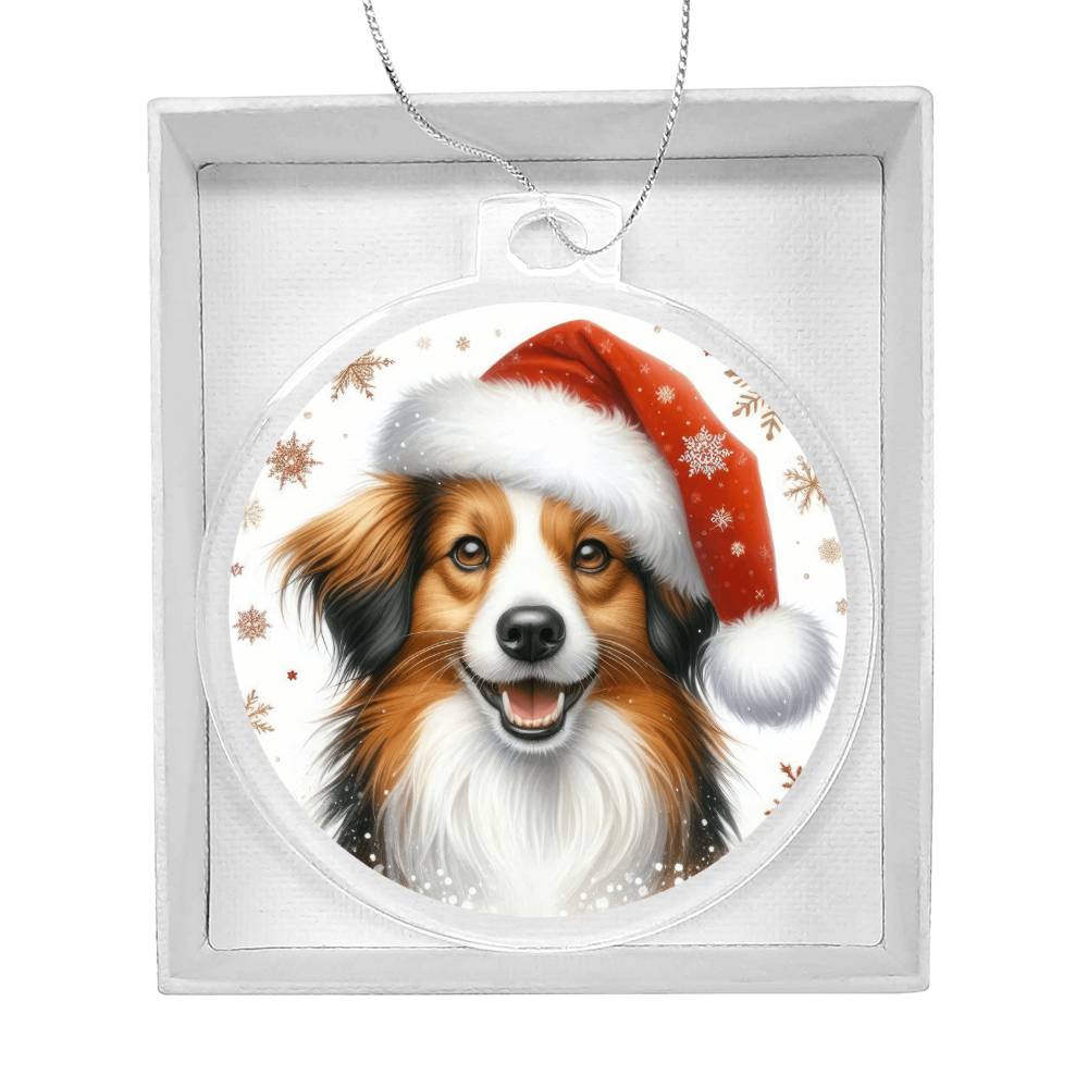 Christmas Dog - Kooikerhondje - Acrylic Ornament