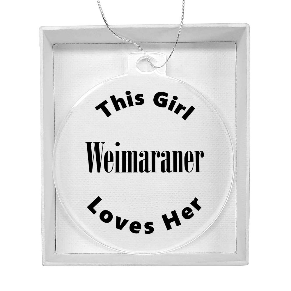Weimaraner - Acrylic Ornament