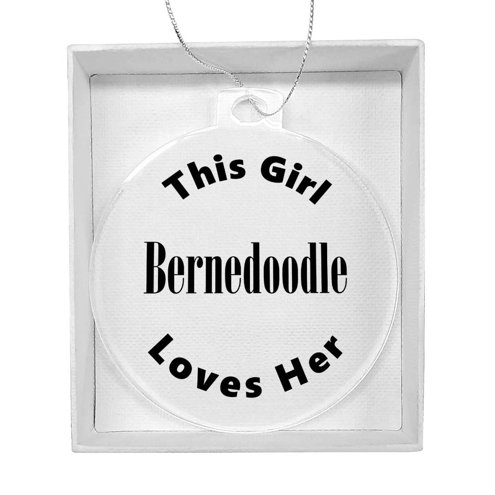 Bernedoodle - Acrylic Ornament