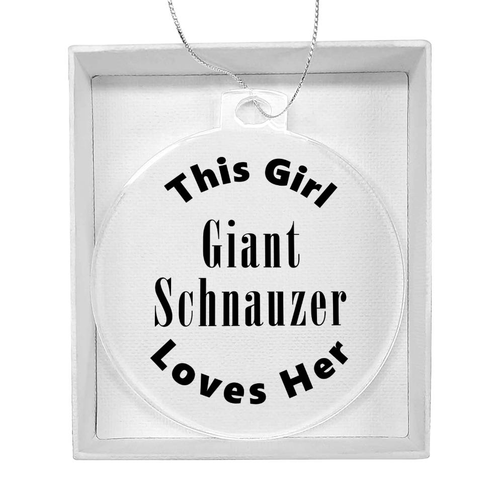 Giant Schnauzer - Acrylic Ornament