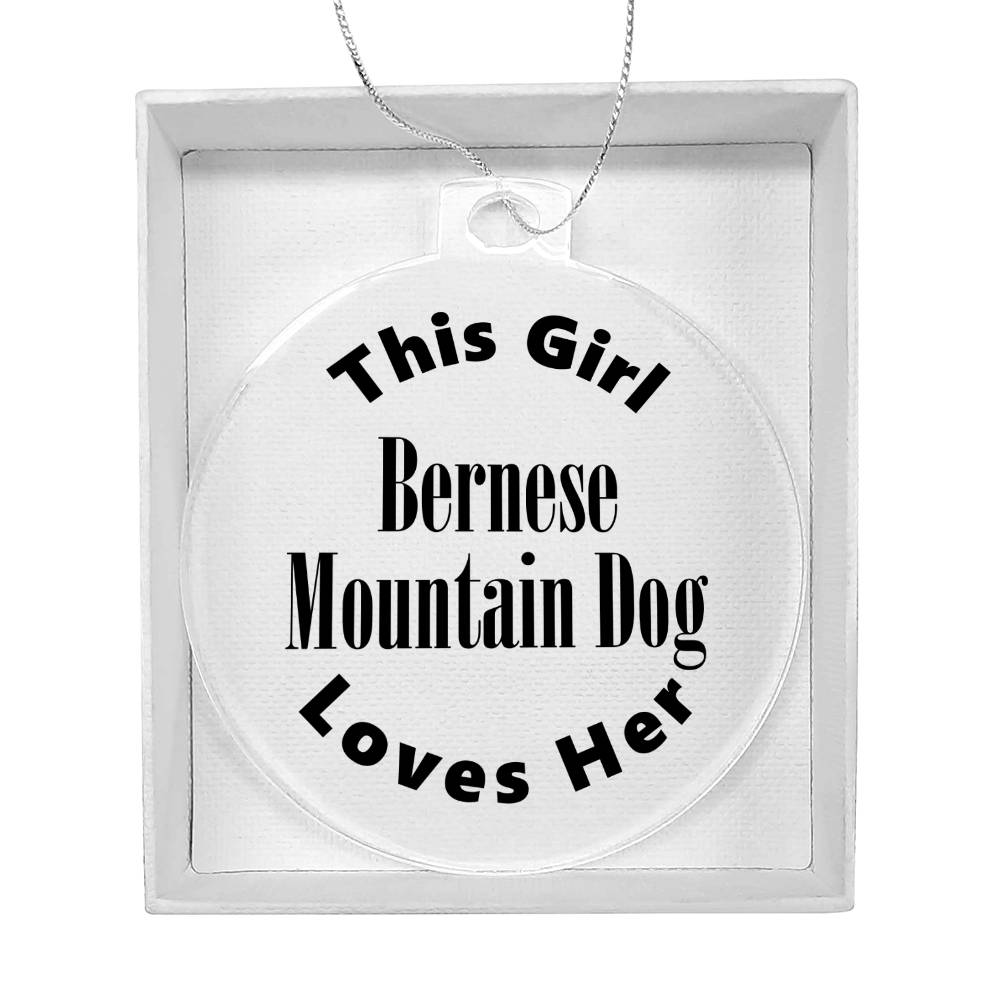 Bernese Mountain Dog - Acrylic Ornament