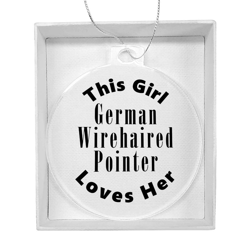 German Wirehaired Pointer - Acrylic Ornament