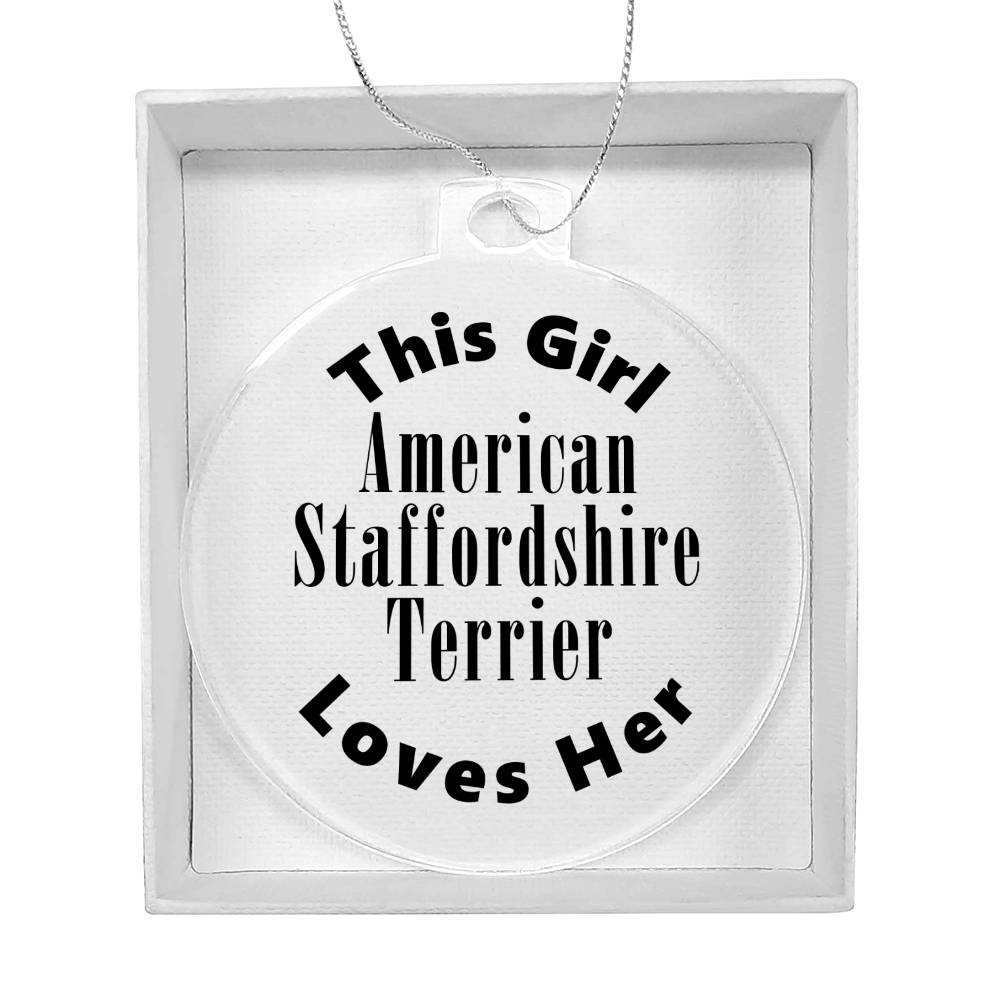 American Staffordshire Terrier - Acrylic Ornament