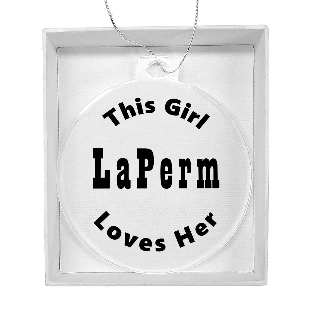 LaPerm - Acrylic Ornament