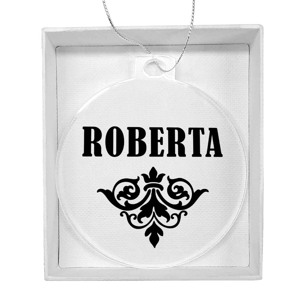 Roberta v01 - Acrylic Ornament