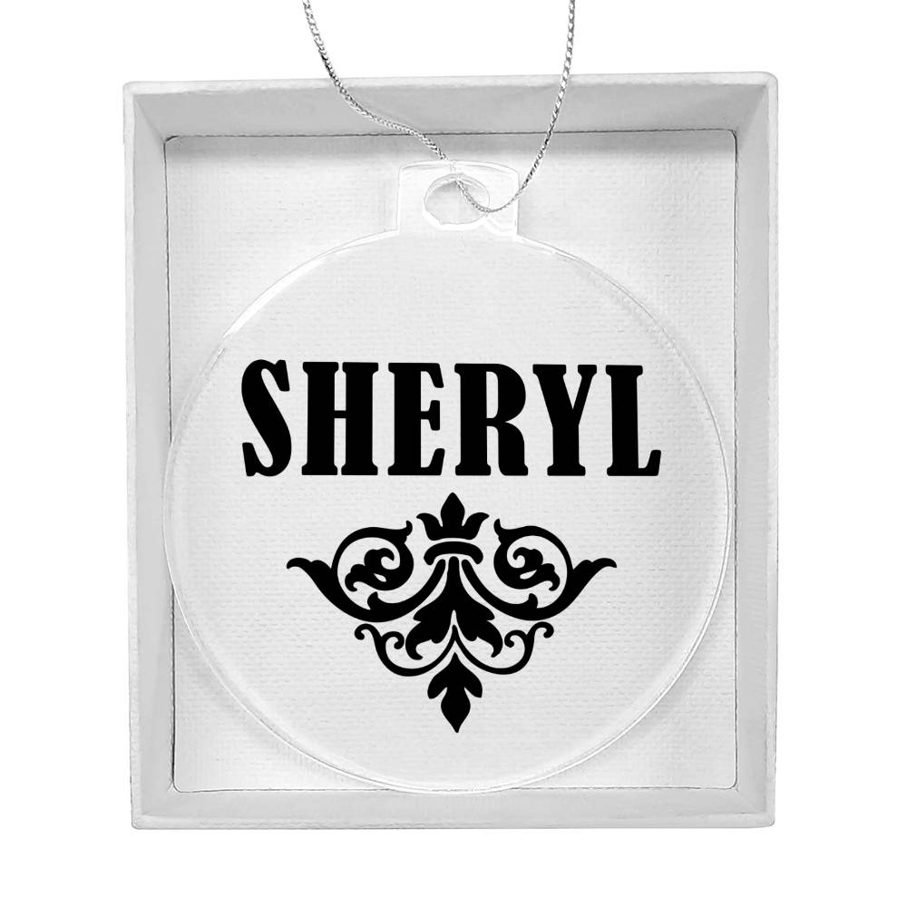 Sheryl v01 - Acrylic Ornament