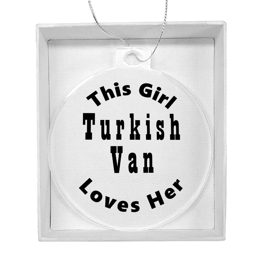 Turkish Van - Acrylic Ornament
