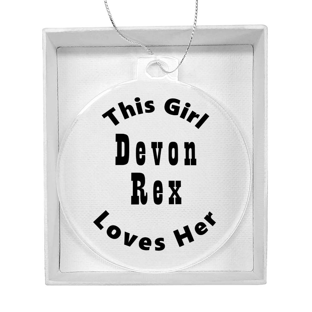 Devon Rex - Acrylic Ornament